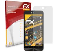 atFoliX 3x Film Protection d'écran pour Asus ZenFone Selfie mat&antichoc