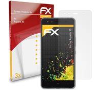 atFoliX 3x Film Protection d'écran pour bq Aquaris X5 mat&antichoc
