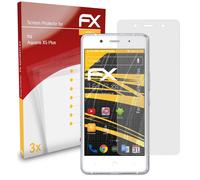 atFoliX 3x Film Protection d'écran pour bq Aquaris X5 Plus mat&antichoc