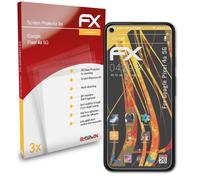 atFoliX 3x Film Protection d'écran pour Google Pixel 4a 5G mat&antichoc