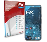 atFoliX 3x Film Protection d'écran pour Google Pixel 8 Protecteur d'écran clair