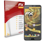 atFoliX 3x Film Protection d'écran pour HTC U Ultra mat&antichoc