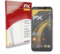 atFoliX 3x Film Protection d'écran pour HTC U12 Life mat&antichoc