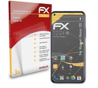 atFoliX 3x Film Protection d'écran pour Huawei Honor 20 mat&antichoc