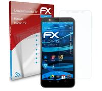 atFoliX 3x Film Protection d'écran pour Huawei Honor 7S Protecteur d'écran clair