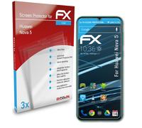 atFoliX 3x Film Protection d'écran pour Huawei Nova 5 Protecteur d'écran clair