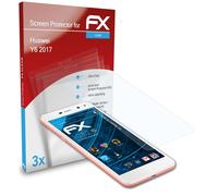 atFoliX 3x Film Protection d'écran pour Huawei Y6 2017 Protecteur d'écran clair