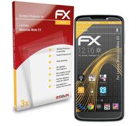 atFoliX 3x Film Protection d'écran pour Lenovo Motorola Moto E5 mat&antichoc
