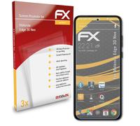 atFoliX 3x Film Protection d'écran pour Motorola Edge 30 Neo mat&antichoc