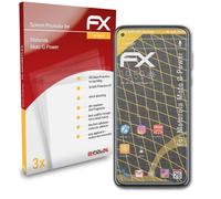 atFoliX 3x Film Protection d'écran pour Motorola Moto G Power mat&antichoc