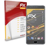 atFoliX 3x Film Protection d'écran pour OnePlus 3 mat&antichoc