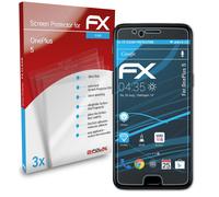 atFoliX 3x Film Protection d'écran pour OnePlus 5 Protecteur d'écran clair