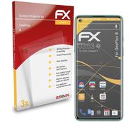atFoliX 3x Film Protection d'écran pour OnePlus 8 mat&antichoc