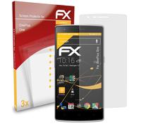 atFoliX 3x Film Protection d'écran pour OnePlus One mat&antichoc