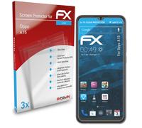 atFoliX 3x Film Protection d'écran pour Oppo A15 Protecteur d'écran clair