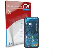 atFoliX 3x Film Protection d'écran pour Oppo A76 Protecteur d'écran clair