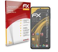 atFoliX 3x Film Protection d'écran pour Samsung Galaxy M52 5G mat&antichoc
