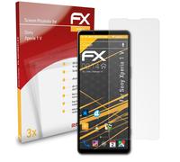 atFoliX Protecteur d'écran compatible avec Sony Xperia 1 V Film Protection d'écran, antiréfléchissant et absorbant les chocs FX Film Protecteur (3X)