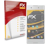 atFoliX 3x Film Protection d'écran pour Sony Xperia XA1 Plus mat&antichoc