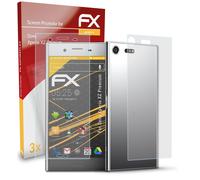 atFoliX 3x Film Protection d'écran pour Sony Xperia XZ Premium mat&antichoc