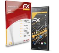 atFoliX 3x Film Protection d'écran pour Sony Xperia XZ1 mat&antichoc