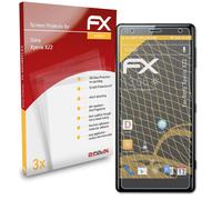 atFoliX 3x Film Protection d'écran pour Sony Xperia XZ2 mat&antichoc