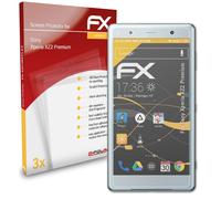 atFoliX 3x Film Protection d'écran pour Sony Xperia XZ2 Premium mat&antichoc