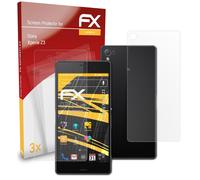 atFoliX 3x Film Protection d'écran pour Sony Xperia Z3 mat&antichoc