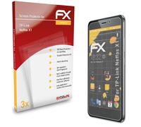 atFoliX 3x Film Protection d'écran pour TP-Link Neffos X1 mat&antichoc