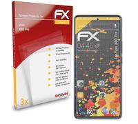 atFoliX 3x Film Protection d'écran pour Vivo X80 Pro mat&antichoc