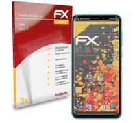 atFoliX 3x Film Protection d'écran pour Wiko Harry 2 mat&antichoc