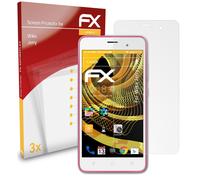 atFoliX 3x Film Protection d'écran pour Wiko Jerry mat&antichoc