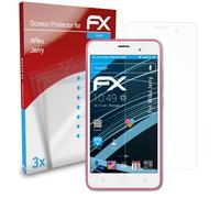 atFoliX 3x Film Protection d'écran pour Wiko Jerry Protecteur d'écran clair