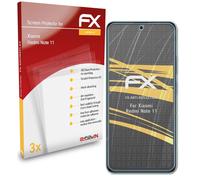 atFoliX 3x Film Protection d'écran pour Xiaomi Redmi Note 11 mat&antichoc