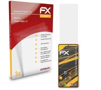 atFoliX 3x Film Protection d'écran pour Xiaomi Redmi Note 13 mat&antichoc