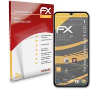 atFoliX 3x Film Protection d'écran pour Xiaomi Redmi Note 8 2021 mat&antichoc