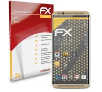 atFoliX 3x Film Protection d'écran pour ZTE Axon 7 mat&antichoc