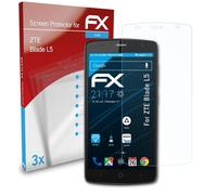 atFoliX 3x Film Protection d'écran pour ZTE Blade L5 Protecteur d'écran clair