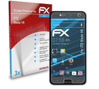 atFoliX 3x Film Protection d'écran pour ZTE Blade V8 Protecteur d'écran clair