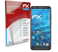 atFoliX 3x Film Protection d'écran pour ZTE Blade V9 Protecteur d'écran clair