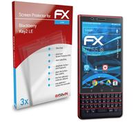 atFoliX 3x Protecteur d'écran pour Blackberry Key2 LE clair