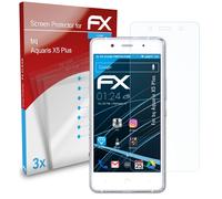 atFoliX 3x Protecteur d'écran pour bq Aquaris X5 Plus clair