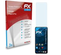 atFoliX Film Protection d'écran compatible avec Google Pixel 8 Pro Protecteur d'écran, ultra-clair FX Écran protecteur (3X)