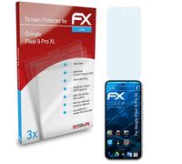 atFoliX 3x Protecteur d'écran pour Google Pixel 9 Pro XL clair