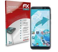 atFoliX 3x Protecteur d'écran pour HTC U12 Life Écran protecteur clair&flexible