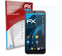 atFoliX 3x Protecteur d'écran pour Huawei Y5 Prime 2018 clair