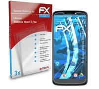 atFoliX 3x Protecteur d'écran pour Lenovo Motorola Moto E5 Plus clair