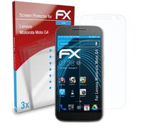 atFoliX 3x Protecteur d'écran pour Lenovo Motorola Moto G4 clair