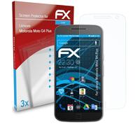 atFoliX 3x Protecteur d'écran pour Lenovo Motorola Moto G4 Plus clair