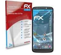 atFoliX 3x Protecteur d'écran pour Lenovo Motorola Moto G6 Play clair